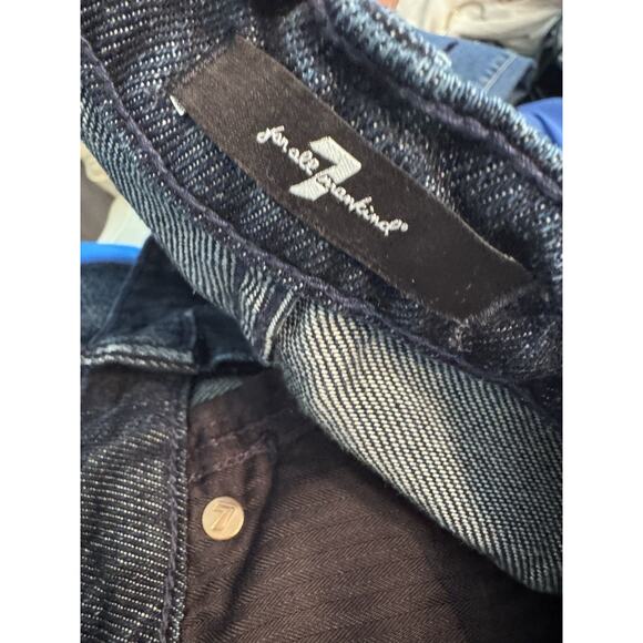 7 For All Mankind Sz 29 TAILORLESS STORMY DENIM LUSTRE MODERN DOJO NWT $248 - Picture 16 of 16